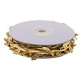 thumbnail image 2 of 10 Meters Gold/ Satin Fabric Leaf Leaves Garland Ribbons Sewing Trims For home and garden Wedding Party Christmas Decoration, 2 of 10