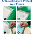 thumbnail image 4 of (100 Pads) Ultra Absorbency Pet Toilet Training Pads 18" x 13" Moisture Locking Technology Turns Liquid into Gel - Perfect for Rabbits and Guinea Pigs, 4 of 8