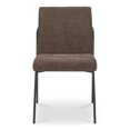 thumbnail image 4 of Moe's Home Collection Danny Dining chair Set of Two Fabric Brown, 4 of 8
