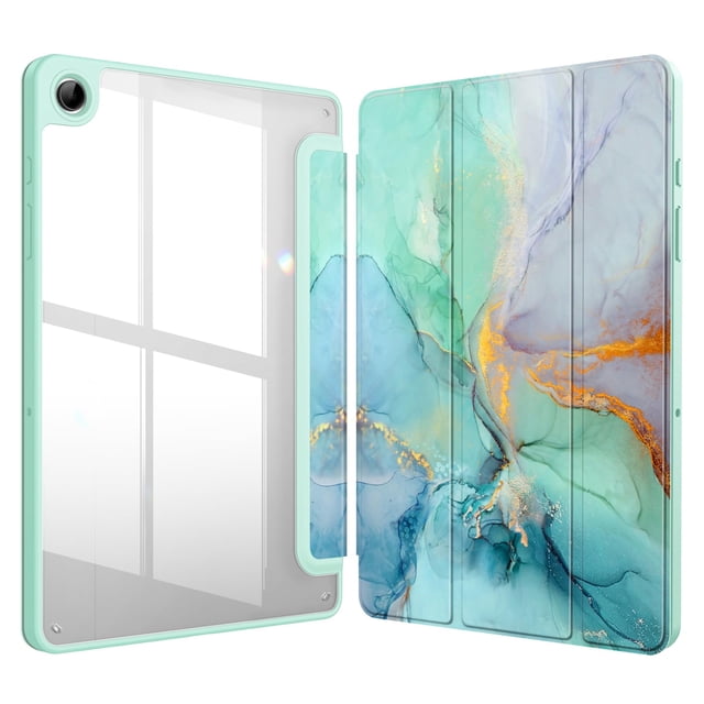 Funda de tablet FINTIE para Samsung Galaxy Tab A9 Plus de 11 pulgadas, mármol esmeralda