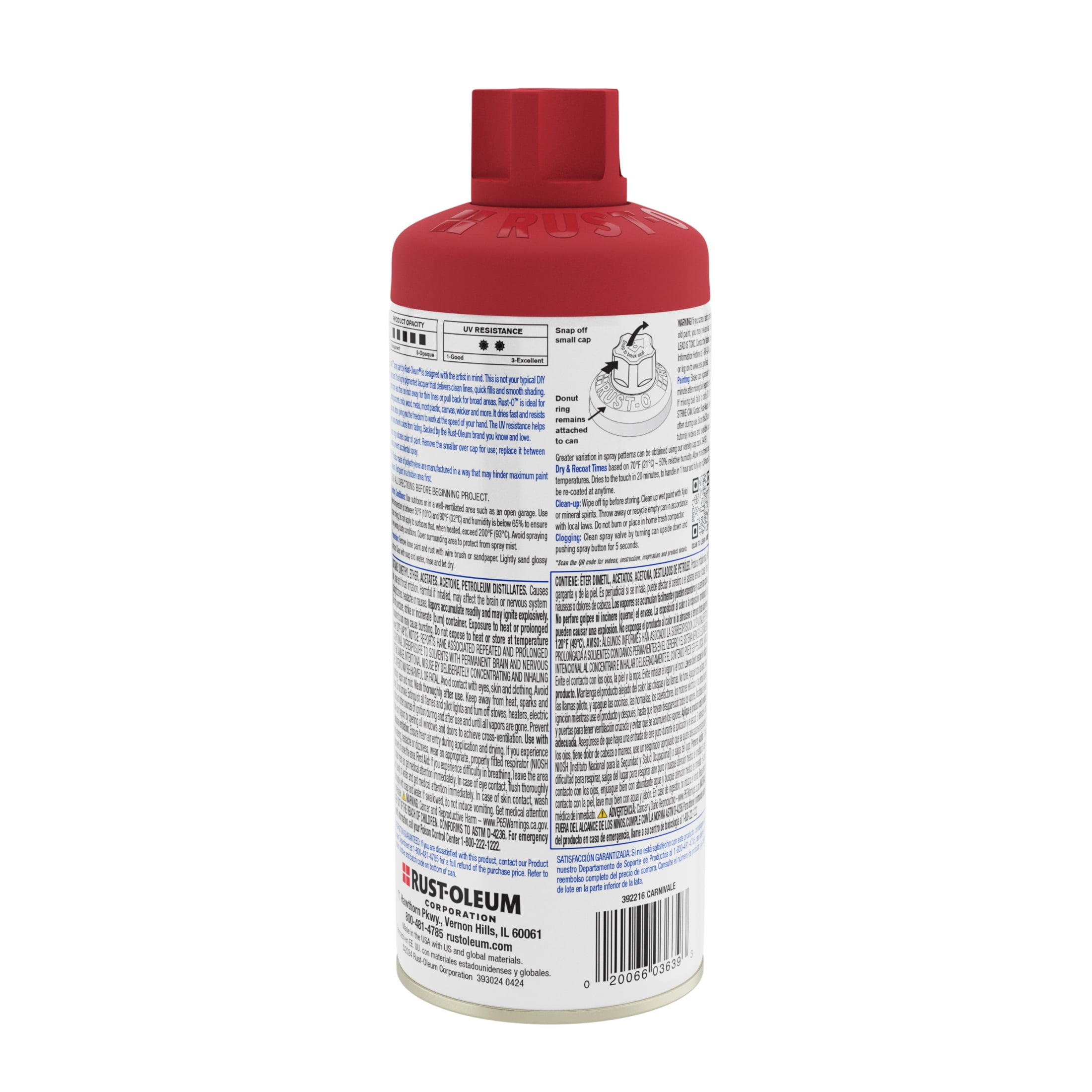 (2 pack) Carnivale, Rust-Oleum Rust-O Acrylic Matte Spray Paint-392216, 11 oz