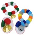 thumbnail image 3 of Cumpleaños Pom Pom Collar para mascotas para perro gato lindo collar bolas de macarrón suave Adorable regalo de Navidad para cachorro gatito, 3 of 5