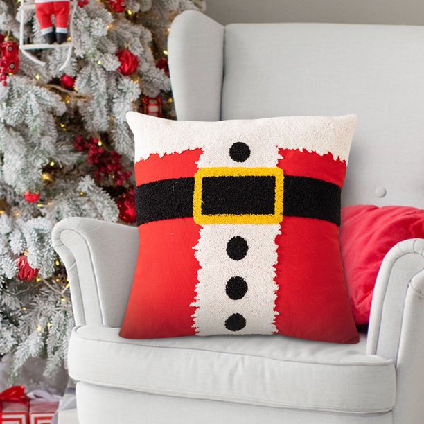 Hot6sl Liquidación de Ahorros de Verano Juegos de Almohadas con Bordado de Toallas Navideñas, Cojines para Sofá de Casa, Almohadas Navideñas, Juegos de Cojines para Sala de Estar