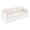 White, variant on Luxury Commercial Living 55" Brown Outdoor Patio Sofa with Natural Beige Sunbrella Cushion