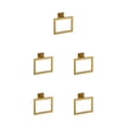 thumbnail image 2 of stanreset 1/2/3/5 Bathroom Hardware Set Stainless Steel Towel Bar Ring Paper Holder Multifunction Robe Hook Modern Style Rack Kit Gold ring 5PCS, 2 of 6