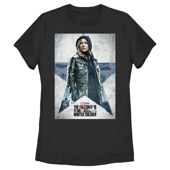 Women's Marvel The Falcon and the Winter Soldier Sharon Carter Poster  Graphic Tee Black Small