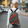 thumbnail image 7 of FORMRS Mini Backpack Purse for Women Travel Daypack Casual Shoulder Bag, Green Stars Abstract, 7 of 7