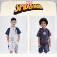 thumbnail image 3 of Marvel Spider-Man Miles Morales French Terry Pullover Hoodie and Shorts Toddler to Big Kid, 3 of 5