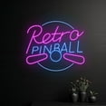 thumbnail image 2 of Handmadetneonsign Retro Pinball Neon Sign, Pinball Retro Led Light, Arcade Led Sign,Game Room Decor, 2 of 5