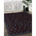 thumbnail image 2 of Ahgly Company Indoor Round Abstract Chocolate Brown Abstract Area Rugs, 8' Round, 2 of 6