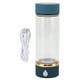 thumbnail image 2 of Copa de Vidrio de Agua Rica en Hidrógeno, Botella de Agua de Hidrogeno Recargable Fácil de USAR 420 ml Para Al Aire Libre, 2 of 7