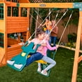 KidKraft Falcon Ridge Wooden Swing Set / Playset with Kitchen, Slides