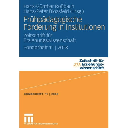 ISBN 9783531162911 product image for Zeitschrift Für Erziehungswissenschaft - Sonderheft: Frühpädagogische Förderung  | upcitemdb.com