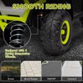 thumbnail image 3 of Qaba 12V Kids ATV, Battery Powered 4 Wheeler Quad with Spring Suspension Wheels, Rear Storage Basket, Lights, Music, Green, 3 of 9