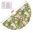 thumbnail image 3 of Rateoe Happy Easter Print Christmas Tree Skirt 30" for Xmas Holiday New Year Party Circle Tree Mat Ornaments Decoration, 3 of 7