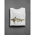 thumbnail image 3 of Silky Shark Watercolor Design Sweatshirt Men -Image by Shutterstock, Male Large, 3 of 4