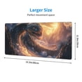 thumbnail image 3 of Pofeuu Mythical Serpent Mountain Sunrise Print Desk Mat for Keyboard and Mouse，Computer Desk Matt for Desktop，Large Mouse Pad for Desk，Desk Pads on Top of Desks 12x31.5in, 3 of 8
