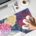 thumbnail image 4 of Long Mouse Pads for Desk,Pioneer Flower Floral Print Pattern Desk Mats on Top Of Desks, Desk Mouse Pad Extra Large with 3mm Non-Slip Base and Stitched Edge for Gaming,Office,Work,Home 31.5"x11.8", 4 of 6