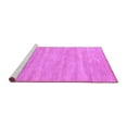 thumbnail image 2 of Ahgly Company Machine Washable Indoor Rectangle Solid Purple Modern Area Rugs, 5' x 8', 2 of 4