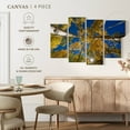 thumbnail image 4 of Elephant Stock Towering Aspen Forest Trees Wall Art - Horizontal Multi Panel Canvas - Living Room Wall Decor - Nature Multi Panel - Blue And Yellow Decor - 30" x 18", 4 of 4