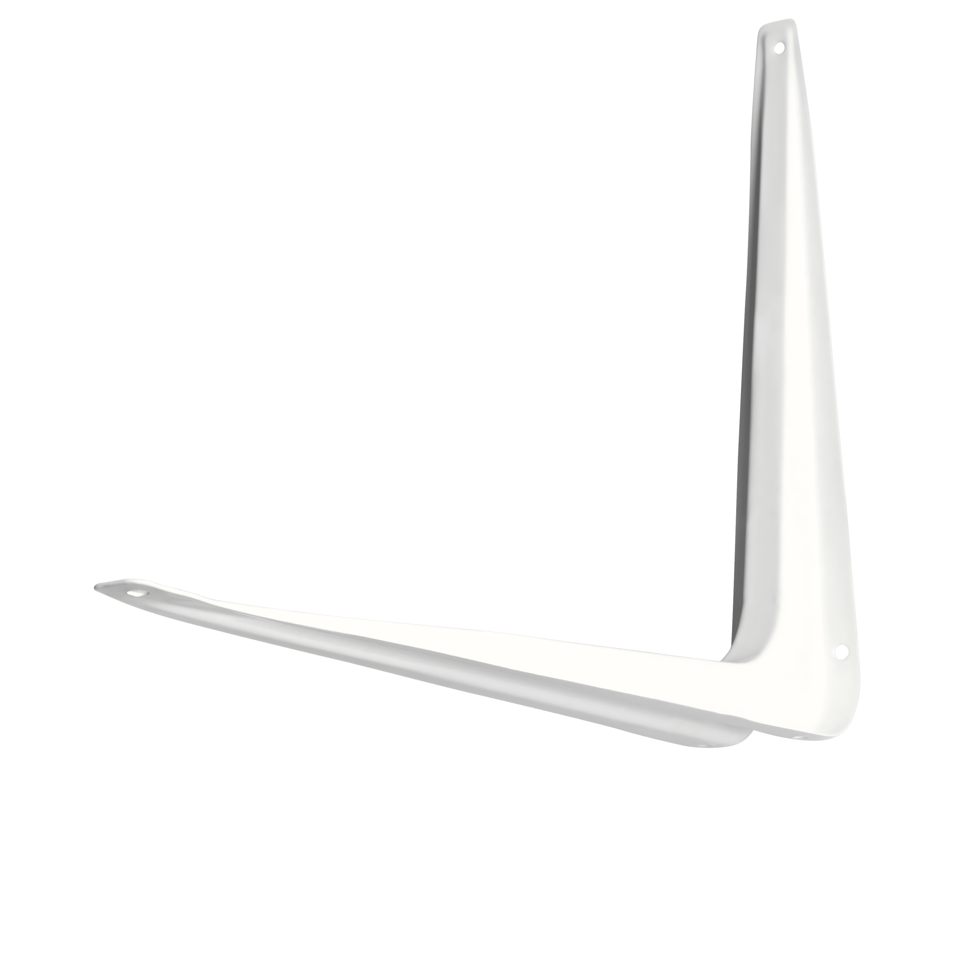6x8 White Shelf Bracket with Durable Support for Home Shelving
