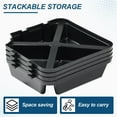 thumbnail image 6 of ZYPPP 4-Piece Patio Umbrella Base Stand Heavy Duty Cantilever Offset Square, 6 of 8