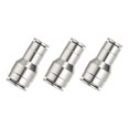 thumbnail image 1 of Conectores de línea de aire Uxcell, 3 piezas de adaptadores rápidos de latón de 1/3 a 1/2", 1 of 6