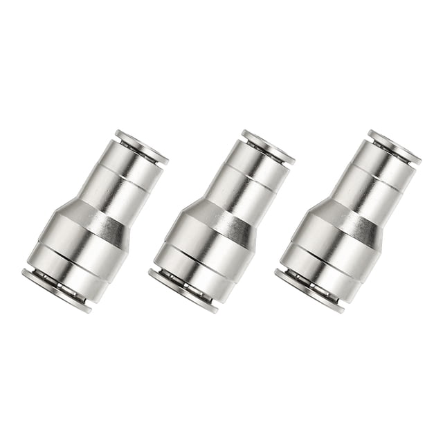 Conectores de línea de aire Uxcell, 3 piezas de adaptadores rápidos de latón de 1/3 a 1/2"
