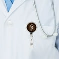 thumbnail image 5 of Koyal Wholesale Retractable Badge Reel Holder With Clip,  Wood Monogram Z, 5 of 5