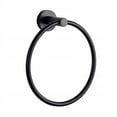 thumbnail image 3 of Lexora Home Bagno Nera Stainless Steel Towel Ring in Matte Black, 3 of 3