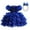Blue, variant on Fesfesfes Children's Dress Girl Sleeveless Princess Dress Sequin Mesh Dress Tufted Dress