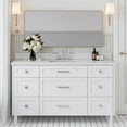 thumbnail image 3 of Ariel B61CWRVOMNB Monroe 60" Free Standing Single Basin Vanity Set - Blue, 3 of 7