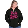 thumbnail image 4 of Pink Ribbon Power Breast Cancer Aware Womens Plus Size Graphic Zipper Hoodie Brisco Brands 2X, 4 of 5