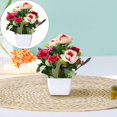 thumbnail image 2 of Fake Flowers Clearance! Multi Color Rose Flower Artificial Potted Plant Artificial Bonsai Potted Flower Home Garden Table Room Decoration, 2 of 9
