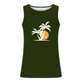 thumbnail image 4 of Haoxianjian Men's Tank Top Sleeveless Muscle Shirts Workout Beach Hawaiian Palm Tree Fashion Graphic Quickly Dry Basic Tees 2X 3X 4X, 4 of 5