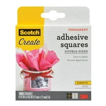Scotch Adhesive Squares, Double-Sided .45 in. x .45 in., 1000 squares