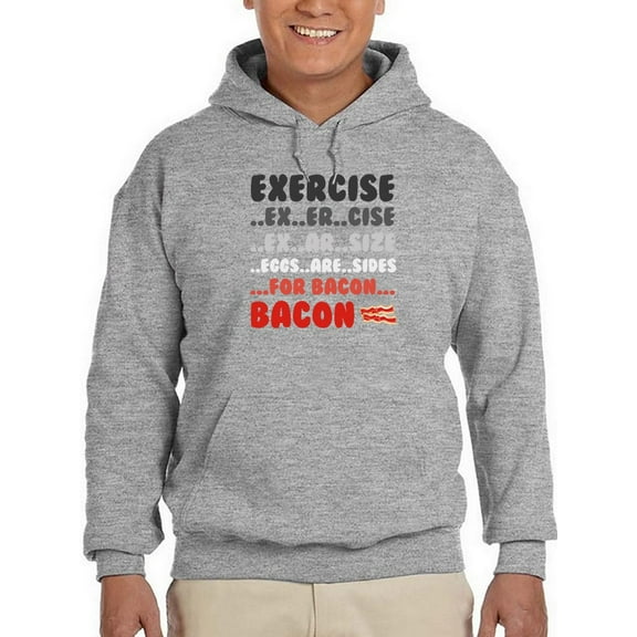 Exercise Quote Hoodie Men -GoatDeals Designs, Male x-Large