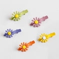 thumbnail image 4 of 10pcs Hair Pins Cute Daisy Hair Clip Hair Costume Accessories (Yellow+Orange+Green+Pink+purple each2), 4 of 5