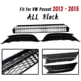 thumbnail image 2 of 3PCS Front Black Fog Light Cover Bezel and Lower Grille Grill Honeycomb Mesh Cover Compatible with Volkswagen 2012 2013 2014 2015 VW Passat, 2 of 12