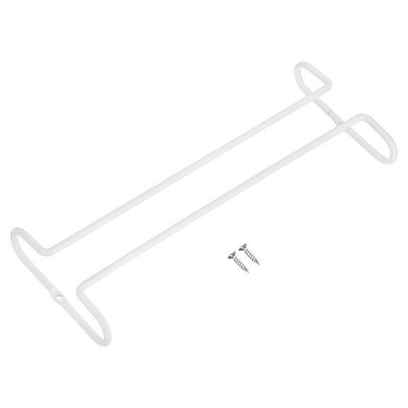 10.24 Inch Wine Glass Holder, Stainless Steel Wine Glass Rack, White, 1pack
