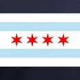 thumbnail image 3 of CafePress - Chicago Flag T Shirt - Women's V-Neck Dark T-Shirt, 3 of 4