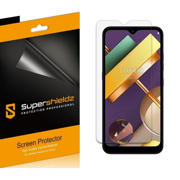 [6-Pack] Supershieldz for LG K22 / K22 Plus Screen Protector, Anti-Bubble High Definition (HD) Clear Shield
