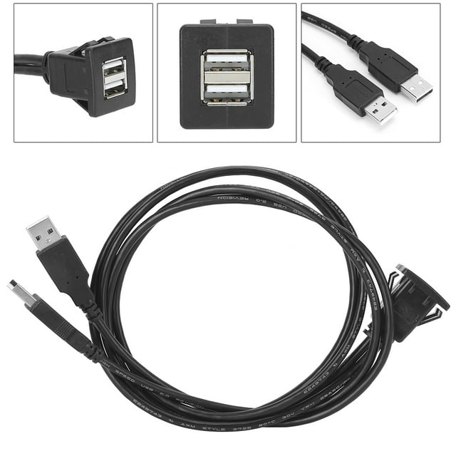 Câble d'Extension USB 2.0, Rallonge de Câble USB Durable de 3,3 Pieds / 6,6 Pieds pour le Transfert de Données pour Adaptateur de Tableau de Bord 2M / 6,6 Pieds