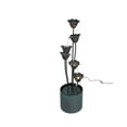 thumbnail image 2 of METAL LILY FLOWER POURING INTO BUCKET FOUNTAIN WITH 5 WW LED, 2 of 4