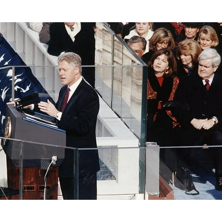President Bill Clinton Inaugural Address - 20x30 Inch Laminated Poster - Stunning Detail and Bold Colors