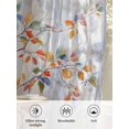 thumbnail image 6 of Sheer Curtains 108 Inches Long 2 Panels Set for Living Room, Colorful Leaves Semi Sheer Curtains for Windows, Modern Abstract Spring Nature Tree Branch Voile Window Treatments Rod Pocket Curtain, 6 of 7