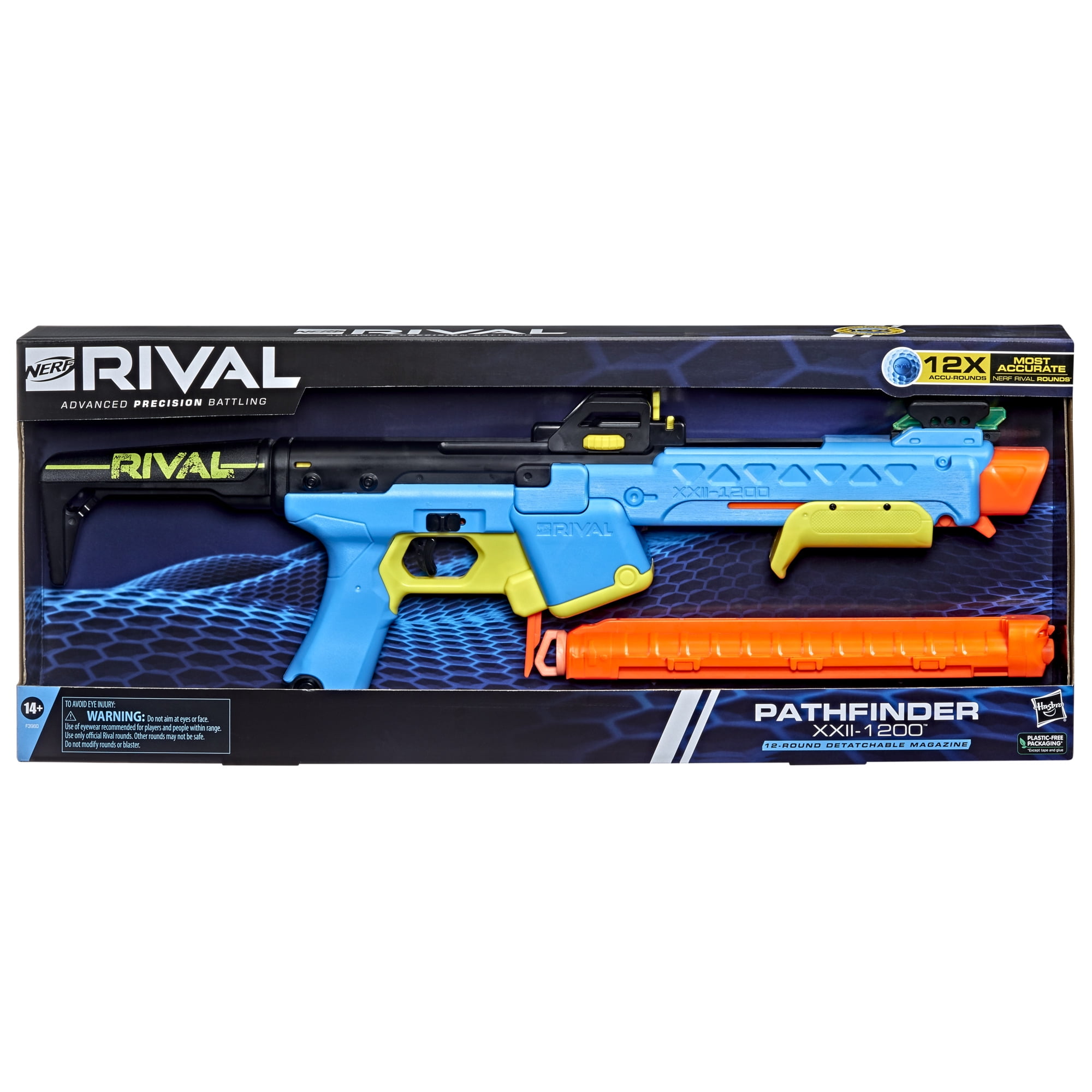 Nerf Rival Pathfinder XXII-1200 Blaster with Adjustable