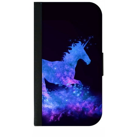 Galactic Unicorn - Wallet Style Phone Case with 2 Card Slots Compatible with the Samsung Galaxy s5