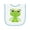 White and Light Blue, variant on Inktastic Cute Frog, Green Frog, Frog Princess, Crown Baby Terry Cloth Bib