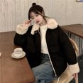 thumbnail image 3 of Rimocy - Parkas gruesas y cálidas de invierno para mujer 2021, chaqueta acolchada de algodón con cremallera y bolsillo extragrande, abrigo de felpa con cuello vuelto para mujer, 3 of 6